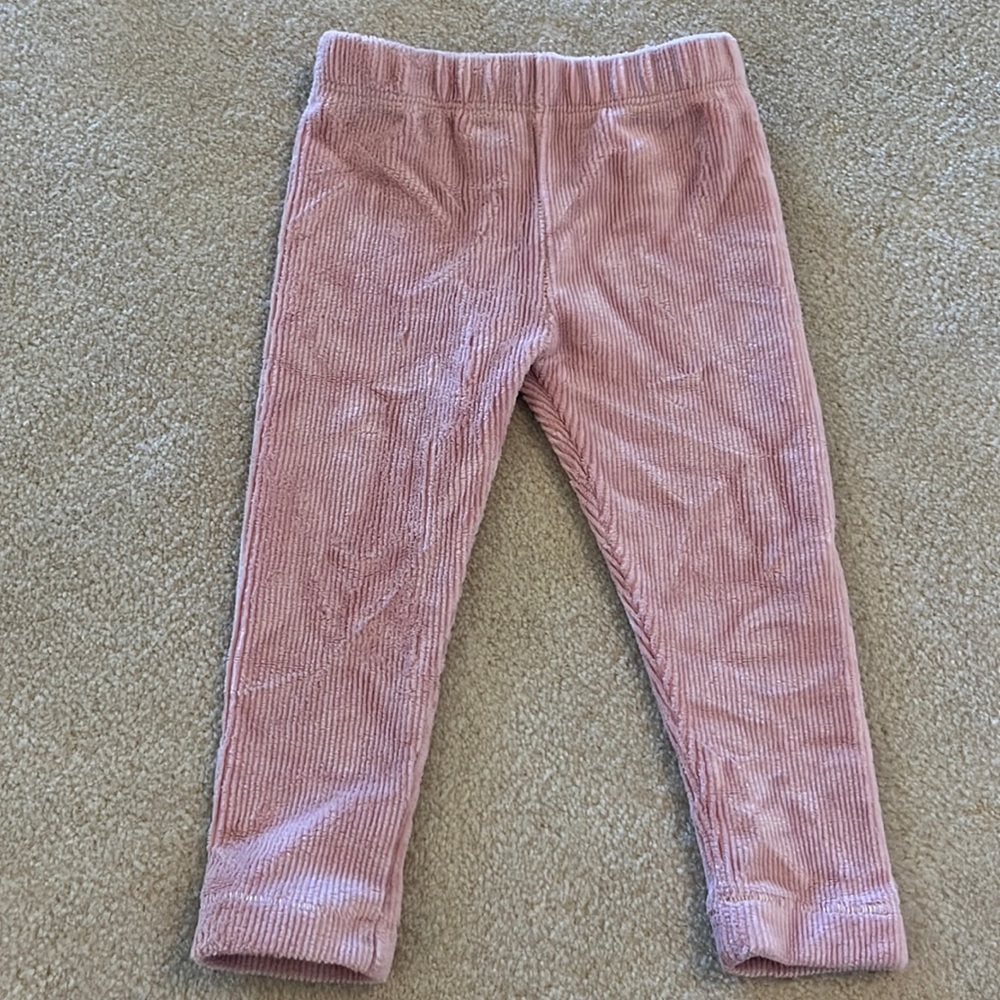 Peek velour ribbed leggings